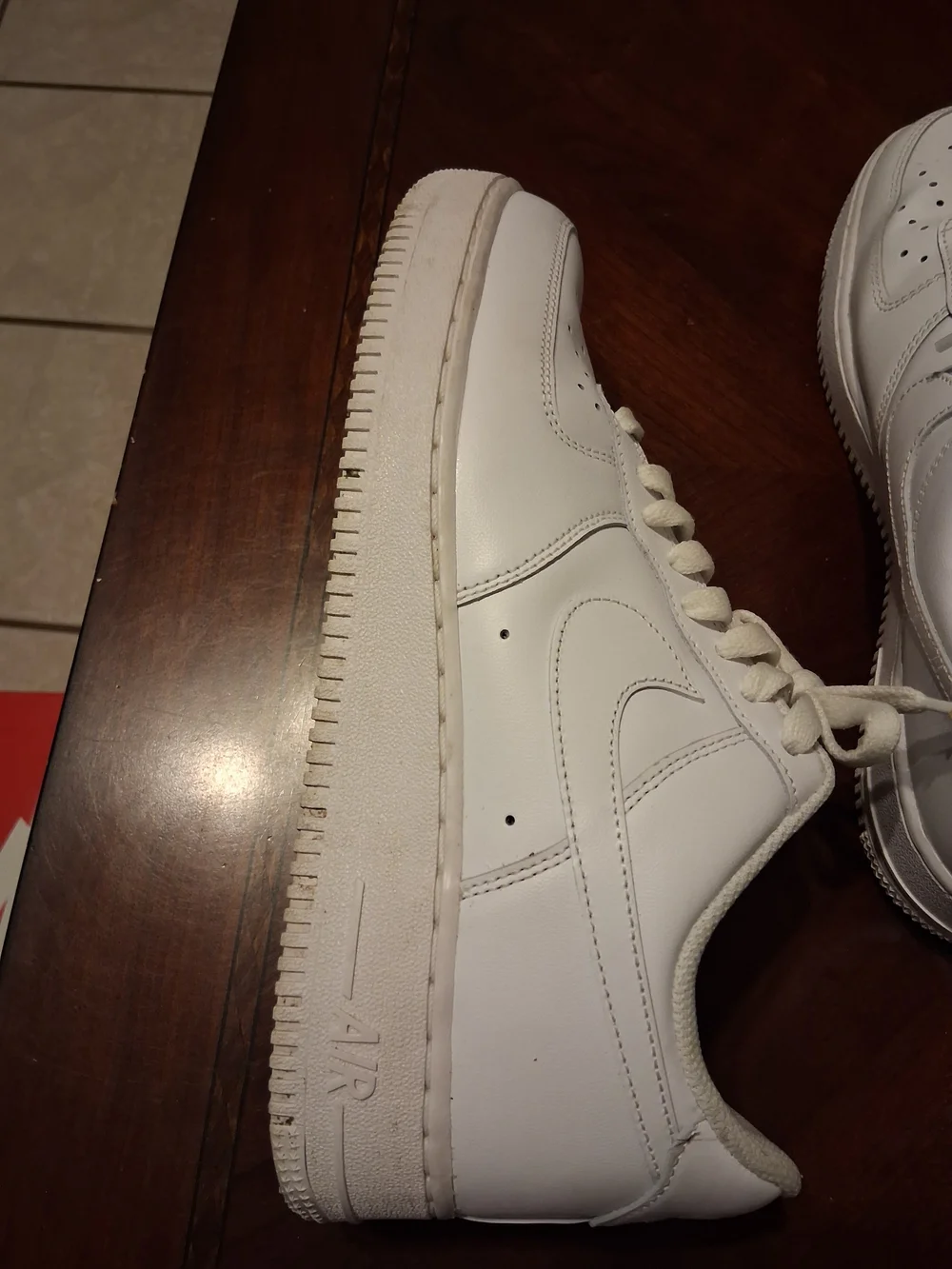Size 8- Nike Air Force 1 Low White Mens.